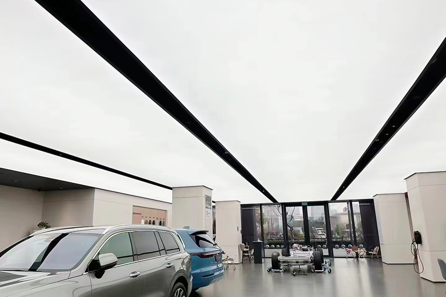 Silikonbelagt glassfiber dekorativt brannsikkert tak